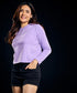Long Sleeve Lavender Hoodie